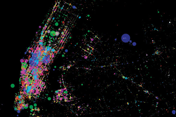 The Dot Matrix NY Map