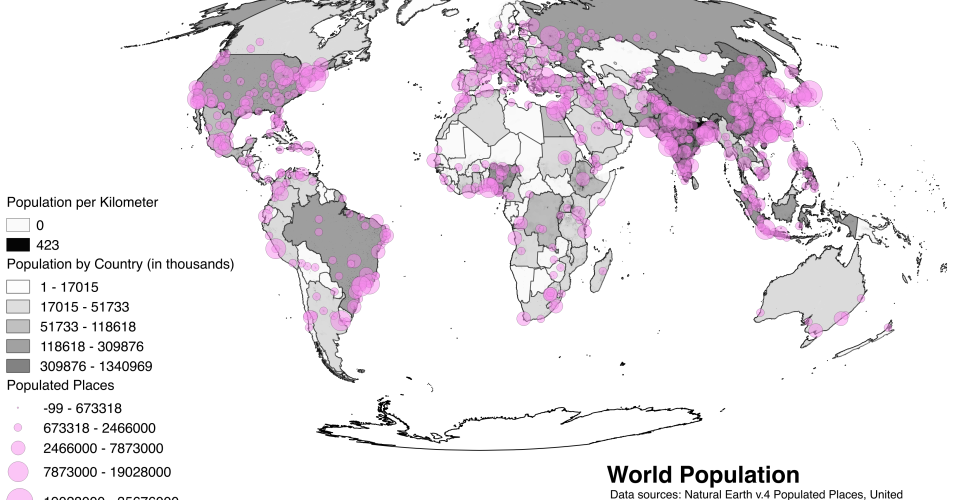 Mapping Data: World Populations