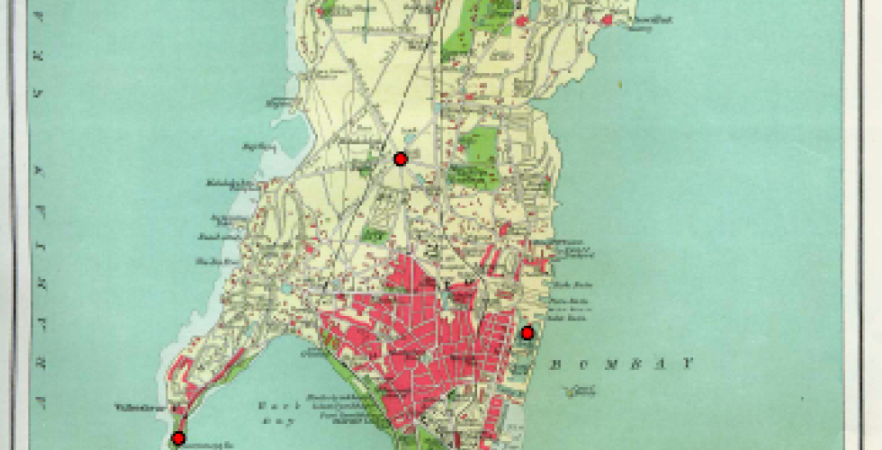 Colonial Map of Mumbai