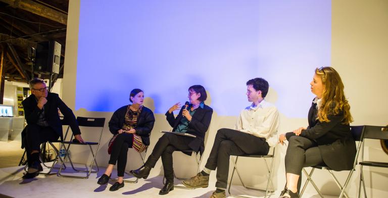 Photo of Panel Discussion at 3rd Istanbul Design Biennial SUPERHUMANITY TALKS