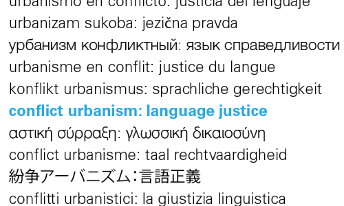 Conflict Urbanism Language Justice Cover